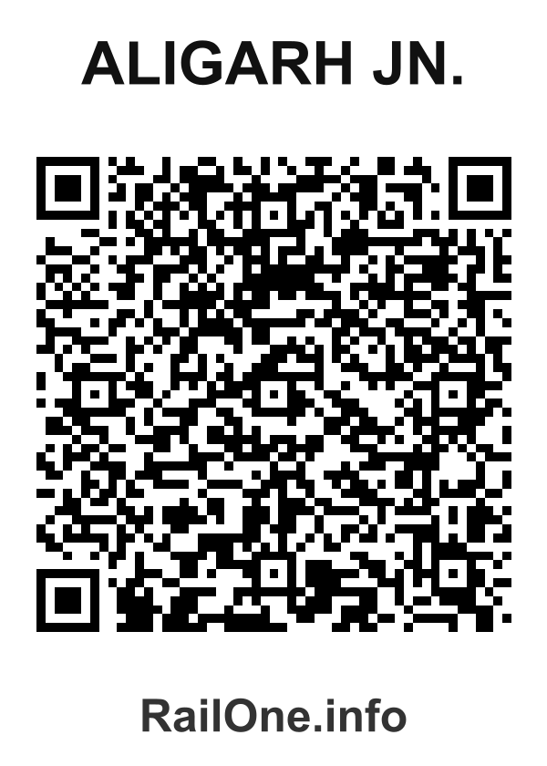RailOne QR Code for Aligarh Jn. station