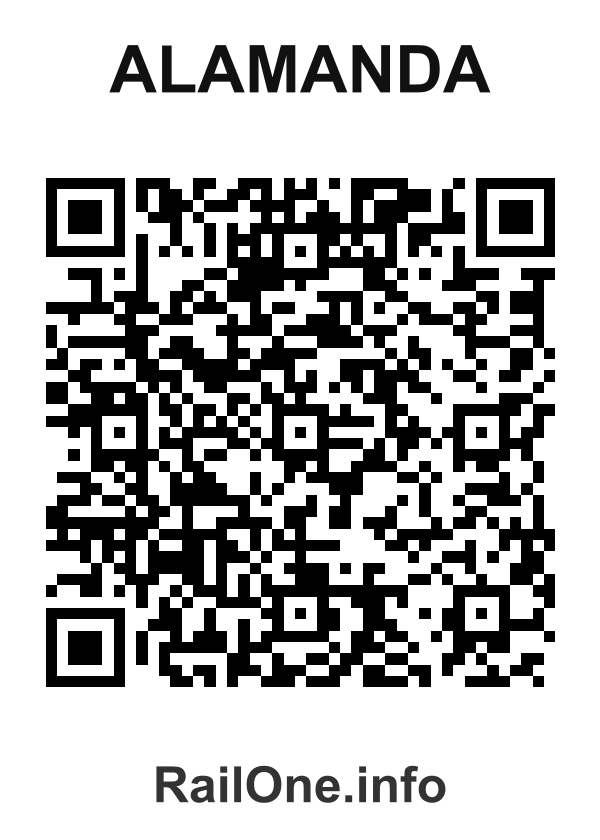 RailOne QR Code for Alamanda station