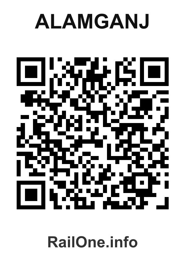RailOne QR Code for Alamganj station
