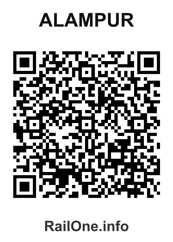 RailOne QR Code for Alampur station