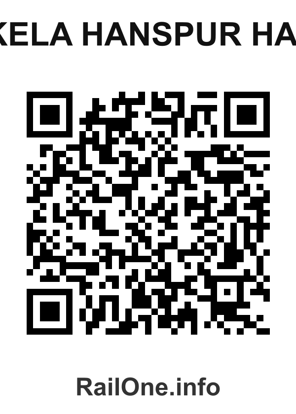 RailOne QR Code for Akela Hanspur Halt station