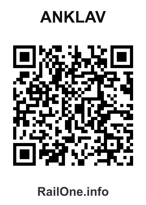 RailOne QR Code for Anklav station