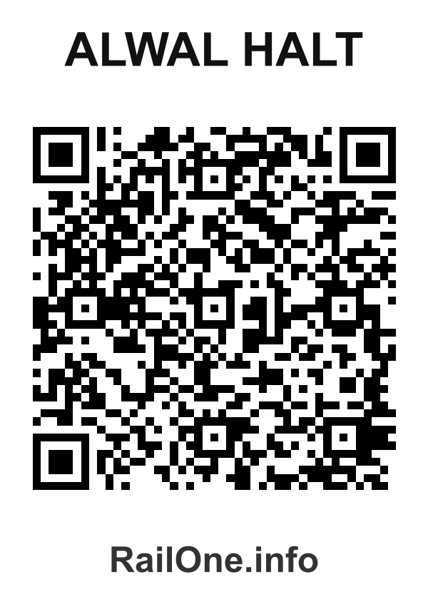 RailOne QR Code for Alwal Halt station