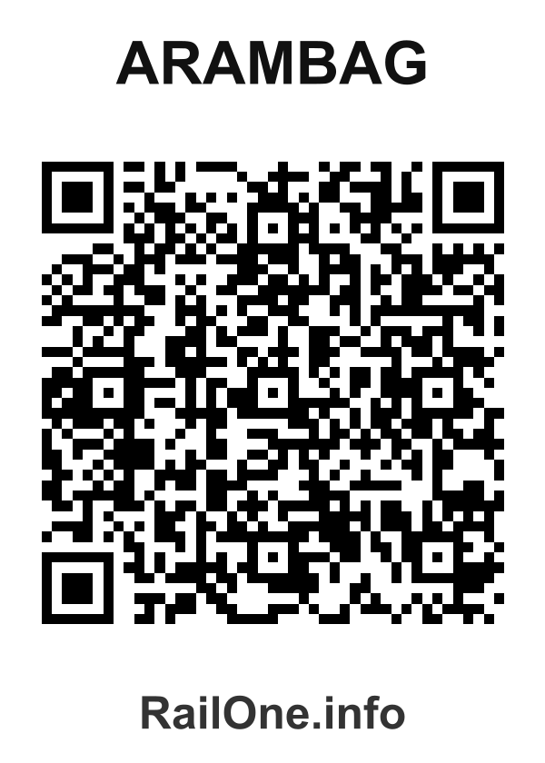 RailOne QR Code for Arambag station