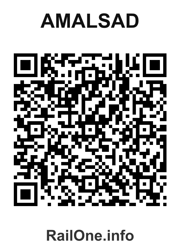 RailOne QR Code for Amalsad station