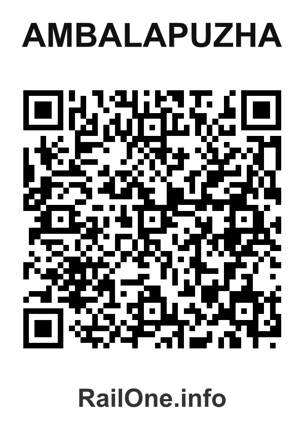 RailOne QR Code for Ambalapuzha station