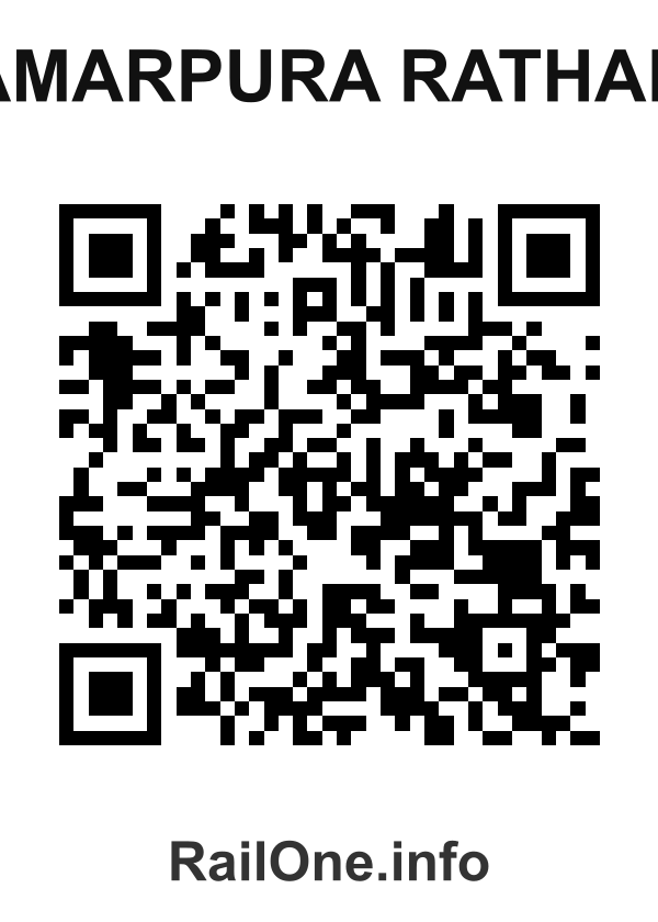RailOne QR Code for Amarpura Rathan station
