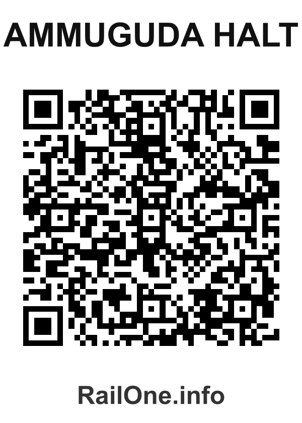 RailOne QR Code for Ammuguda Halt station
