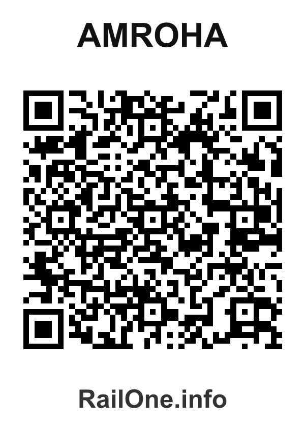 RailOne QR Code for Amroha station
