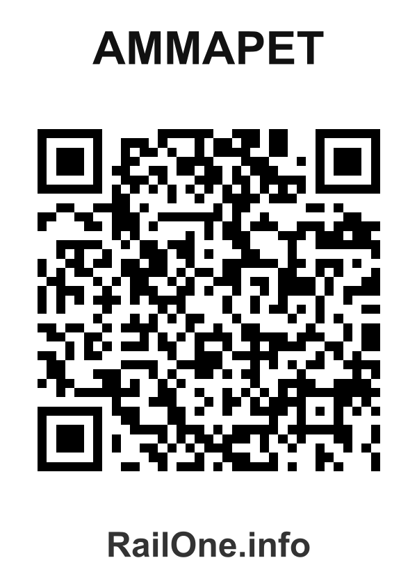 RailOne QR Code for Ammapet station