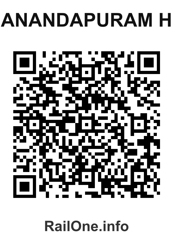 RailOne QR Code for Anandapuram H station