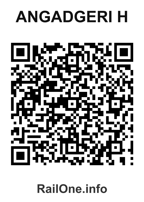 RailOne QR Code for Angadgeri H station
