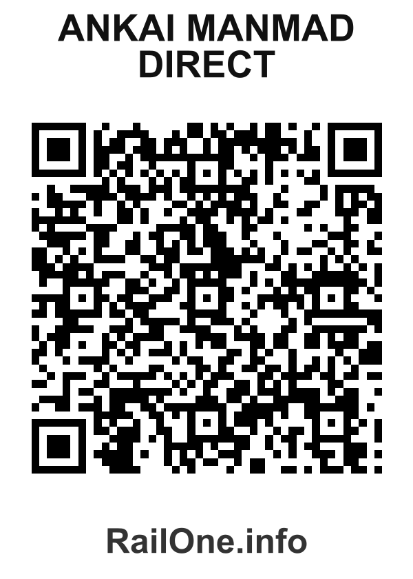 RailOne QR Code for Ankai Manmad Direct station