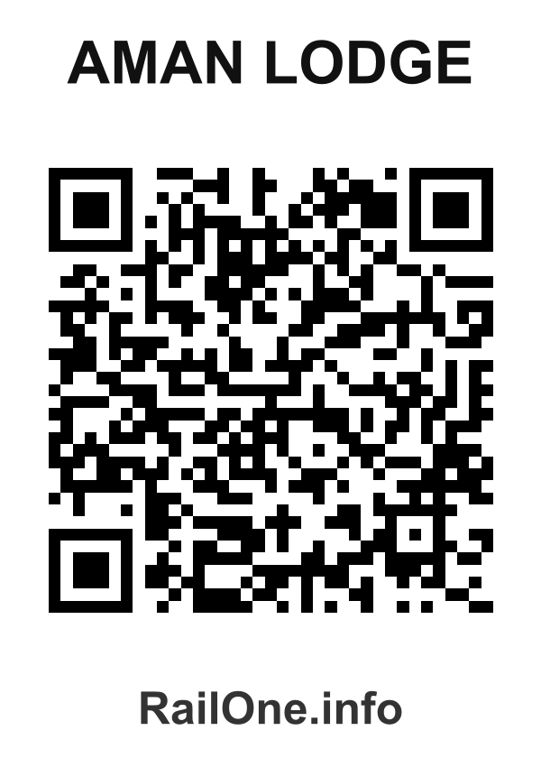 RailOne QR Code for Aman Lodge station