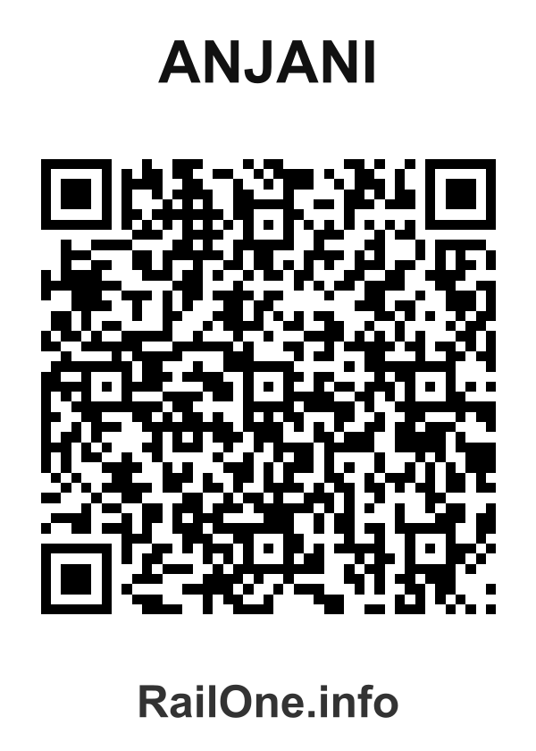 RailOne QR Code for Anjani station