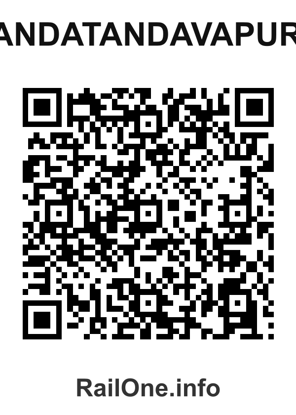 RailOne QR Code for Anandatandavapuram station