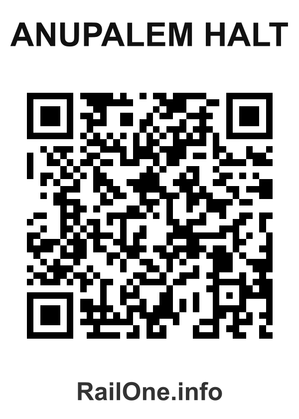 RailOne QR Code for Anupalem Halt station