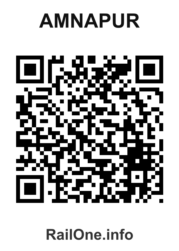 RailOne QR Code for Amnapur station