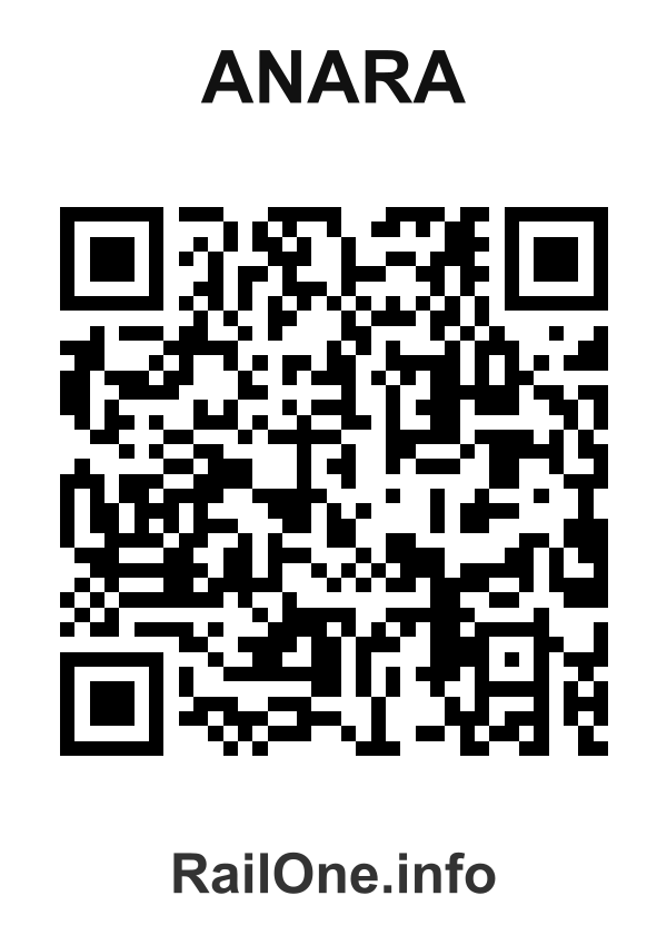 RailOne QR Code for Anara station