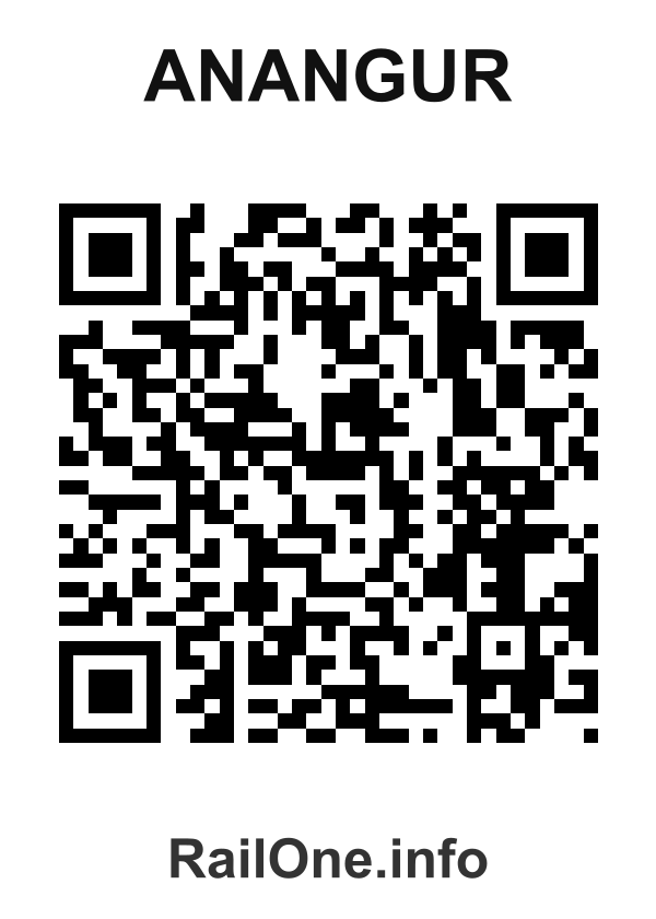 RailOne QR Code for Anangur station