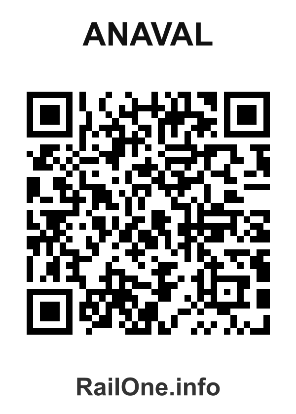 RailOne QR Code for Anaval station