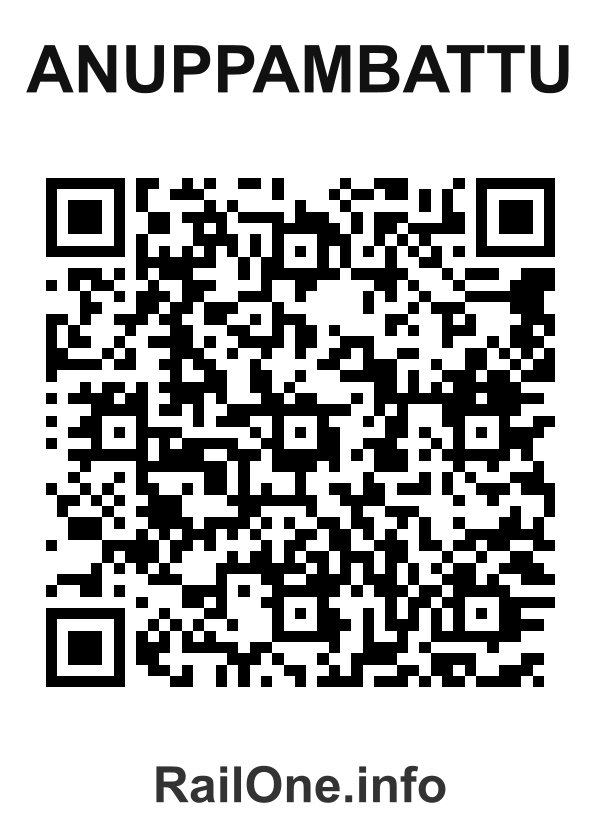RailOne QR Code for Anuppambattu station