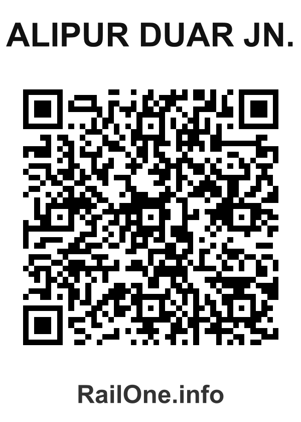 RailOne QR Code for Alipur Duar Jn. station