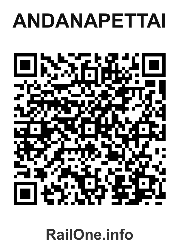RailOne QR Code for Andanapettai station