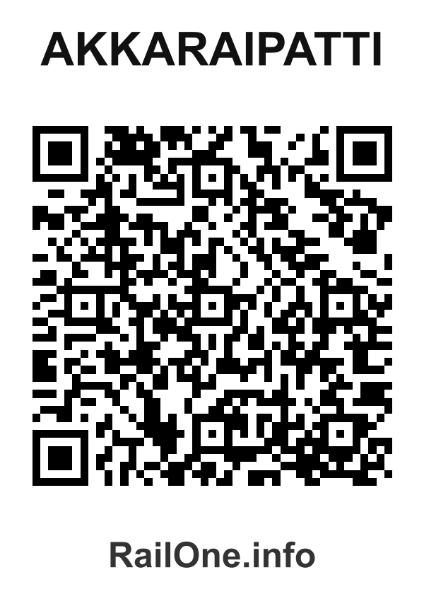 RailOne QR Code for Akkaraipatti station