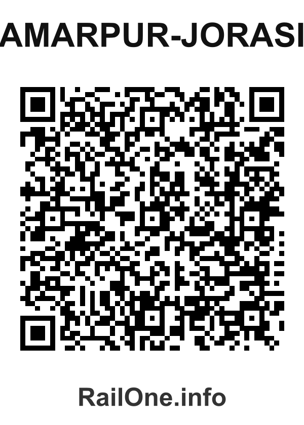 RailOne QR Code for Amarpur-jorasi station