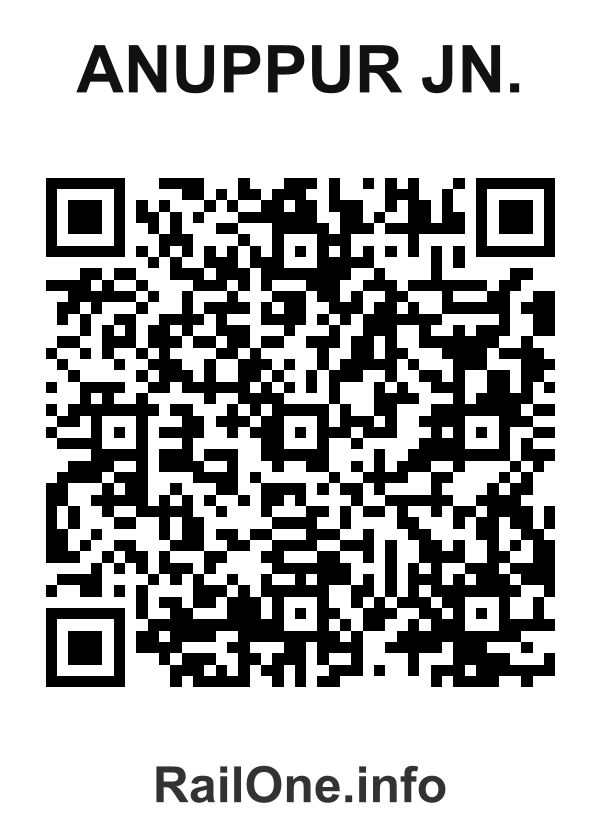 RailOne QR Code for Anuppur Jn. station