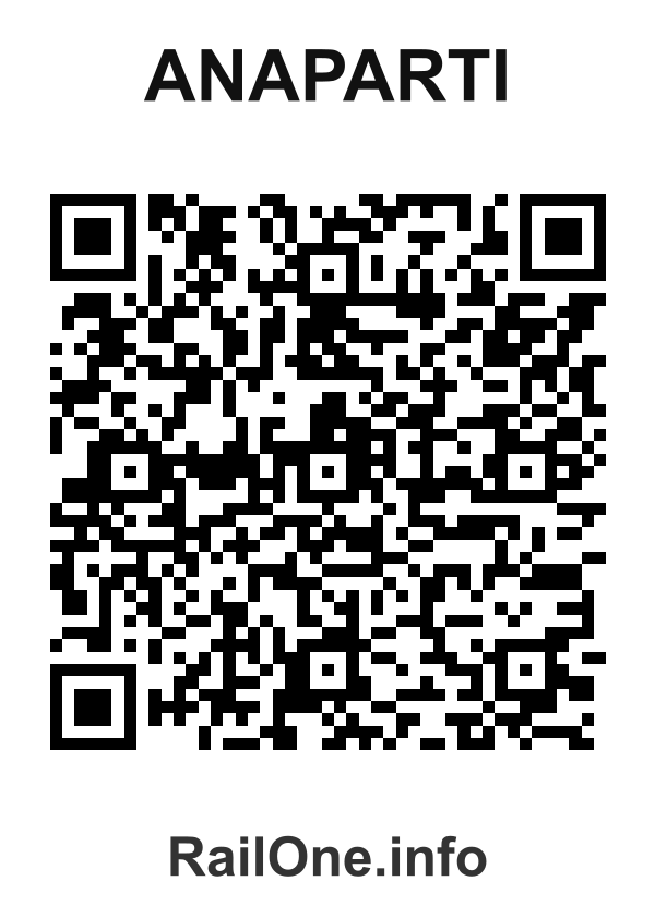 RailOne QR Code for Anaparti station
