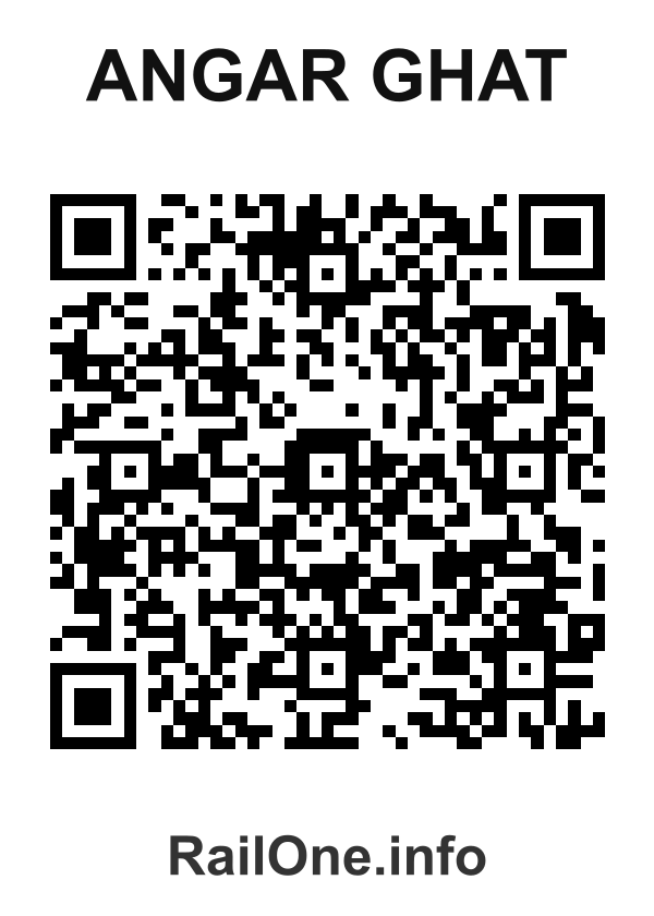 RailOne QR Code for Angar Ghat station