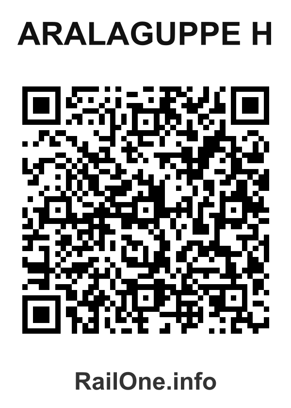 RailOne QR Code for Aralaguppe H station