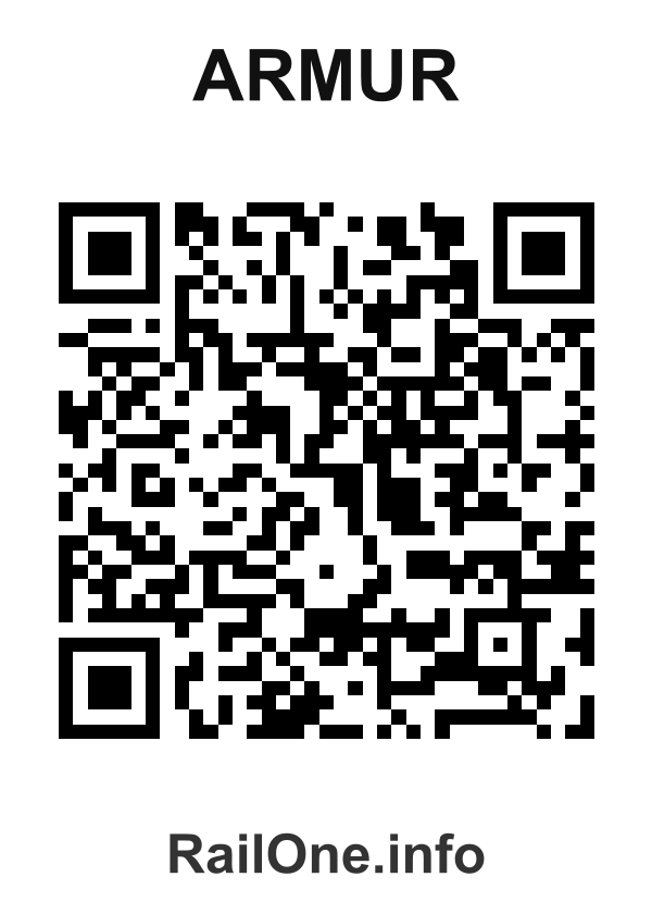 RailOne QR Code for Armur station