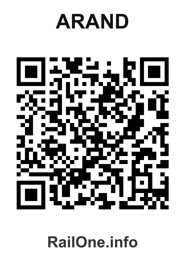 RailOne QR Code for Arand station