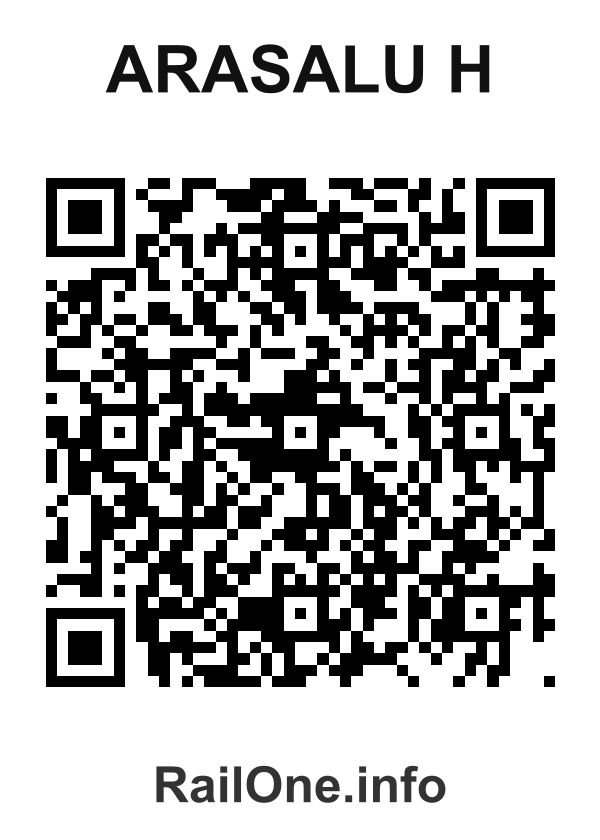 RailOne QR Code for Arasalu H station