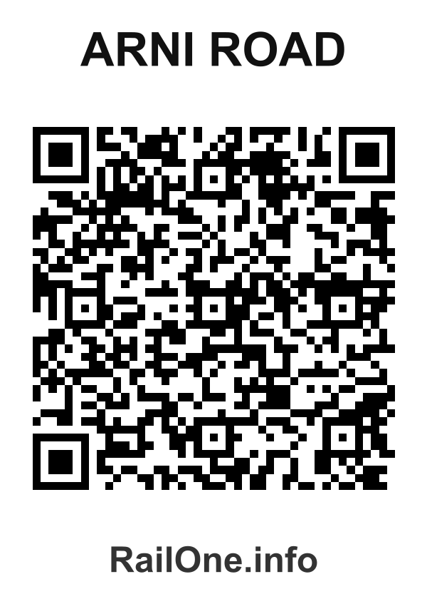 RailOne QR Code for Arni Road station