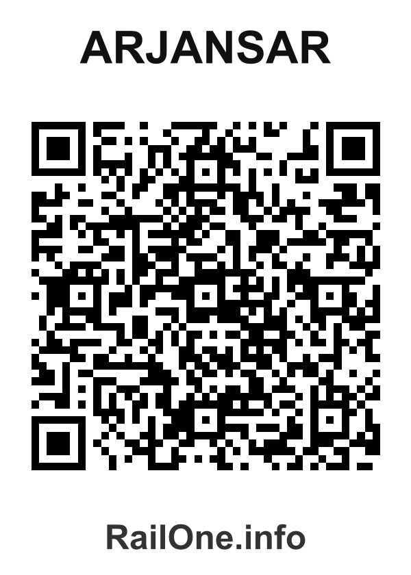 RailOne QR Code for Arjansar station