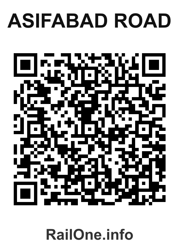 RailOne QR Code for Asifabad Road station