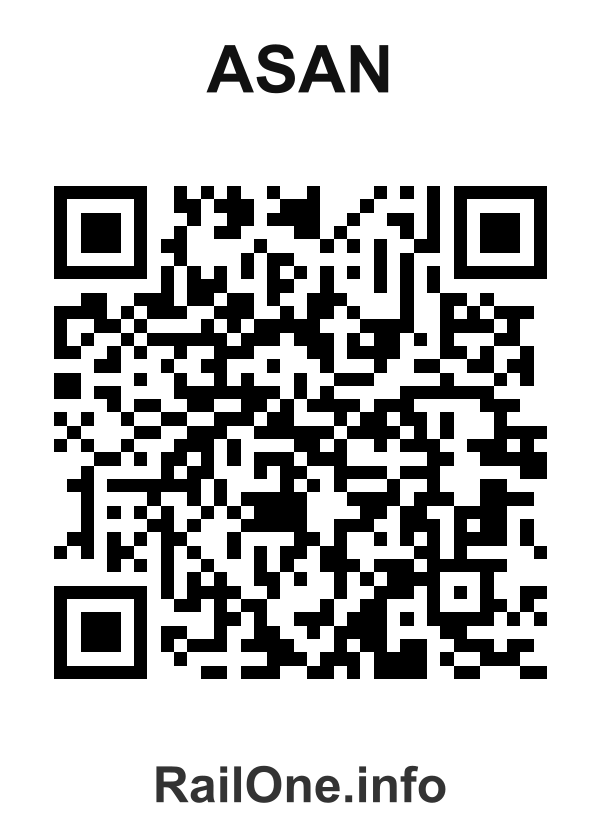 RailOne QR Code for Asan station