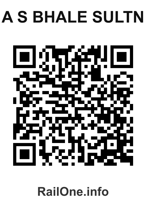 RailOne QR Code for A S Bhale Sultn station
