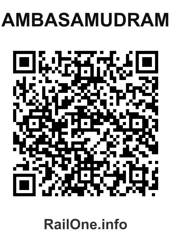 RailOne QR Code for Ambasamudram station