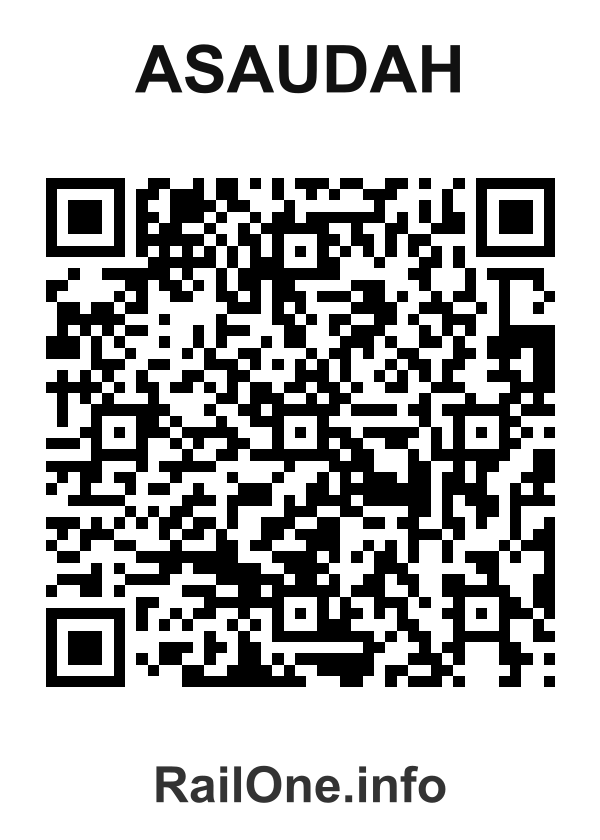RailOne QR Code for Asaudah station