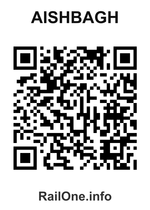 RailOne QR Code for Aishbagh station