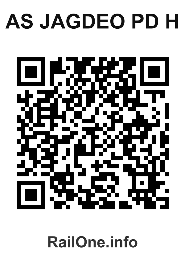 RailOne QR Code for As Jagdeo Pd H station