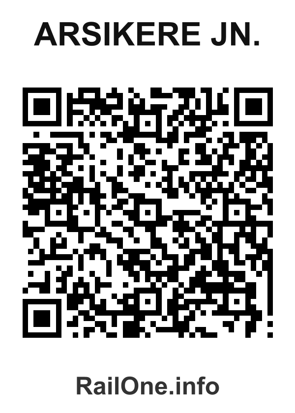 RailOne QR Code for Arsikere Jn. station