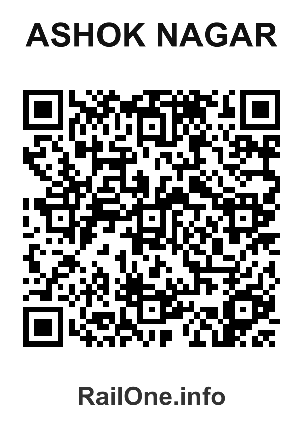 RailOne QR Code for Ashok Nagar station