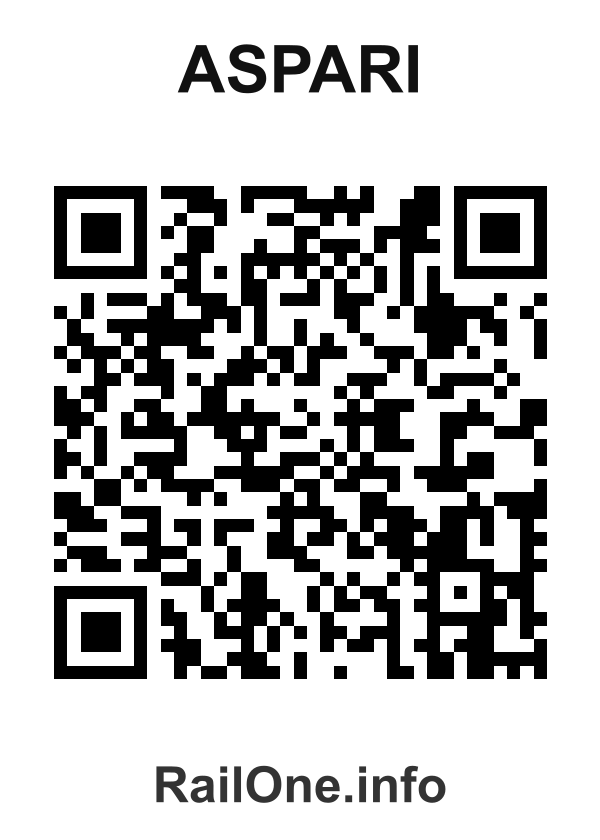 RailOne QR Code for Aspari station