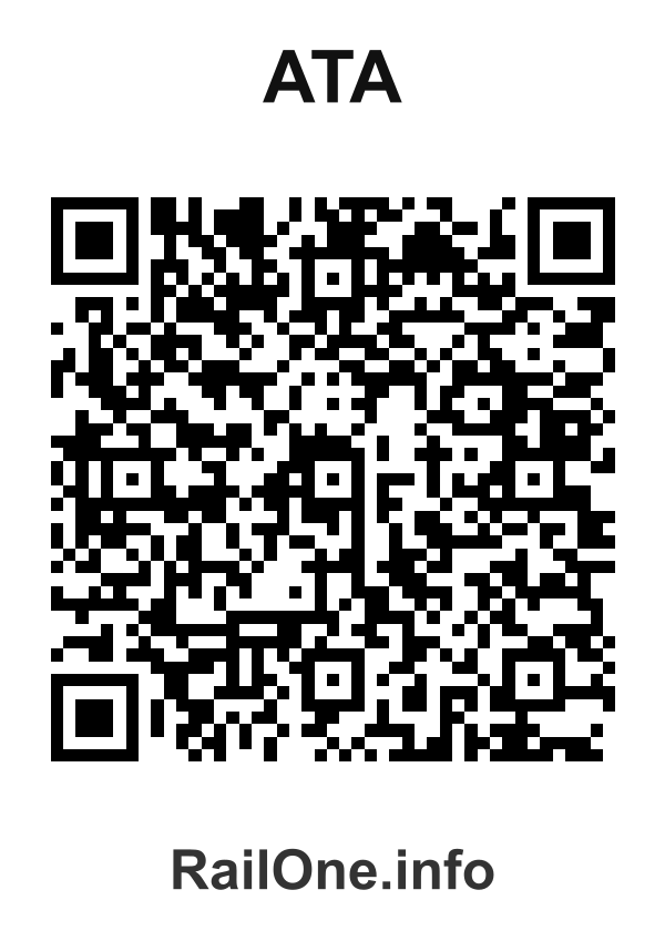 RailOne QR Code for Ata station